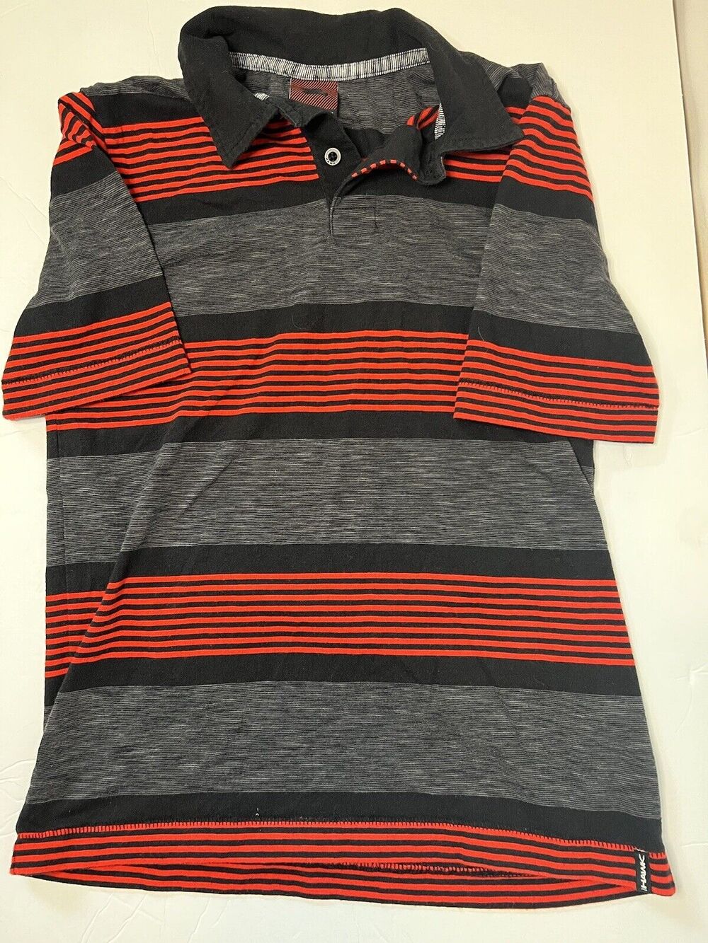 Tony Hawk Boys T-shirt Red, Black, & Gray Short Sleeve Size M (10-12)